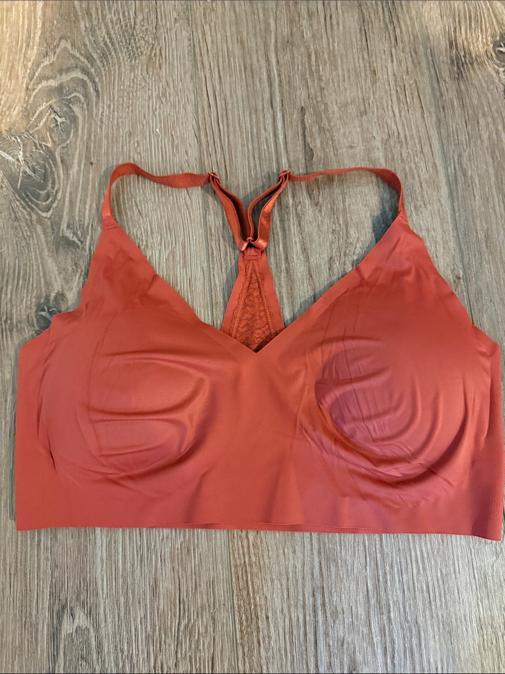 Victoria's Secret Burnt Orange Racerback Bralette size L